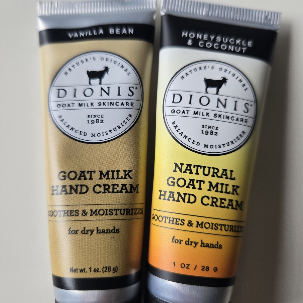 Dionis Goat Milk Hand Cream Set - Vanilla Bean & Honeysuckle Coconut - Picture 3 of 8
